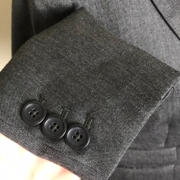Banana Republic Dark Gray Blazer Jacket Size 4 - Picture 5 of 7